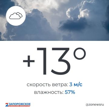 Переменная облачность будет в Запорожской области в субботу