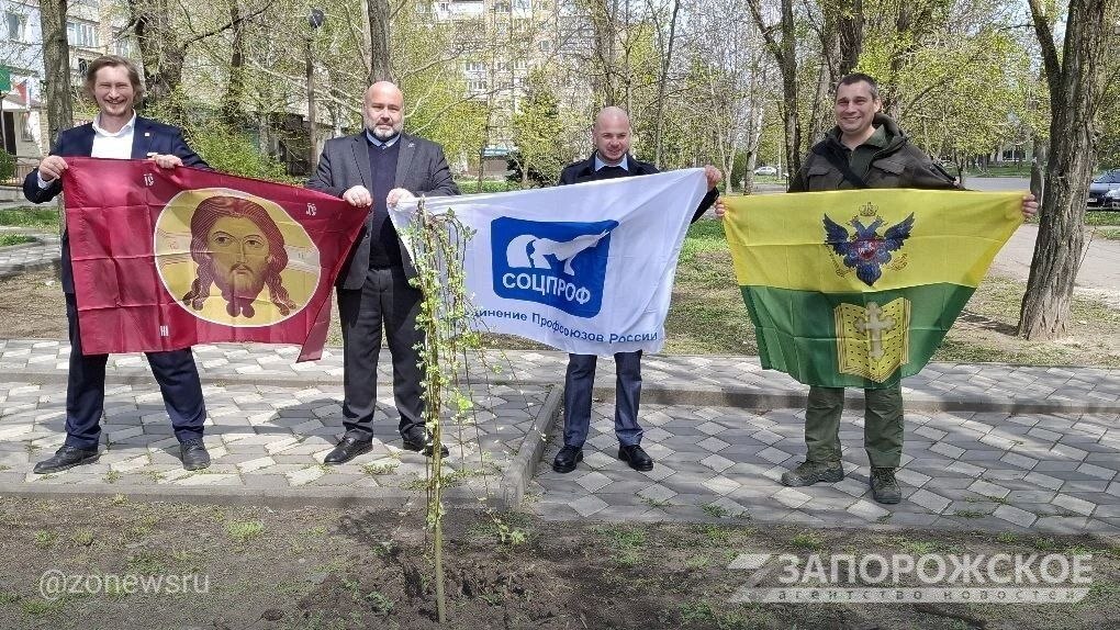 В Мелитополе посадили вербу, выращенную космонавтом Андреем Борисенко В Мелитополе посадили вербу, выращенную космонавтом Андреем Борисенко