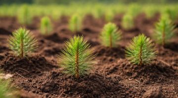 Выпускники Бердянского лицея высадили сосны в рамках акции «Классное дерево»