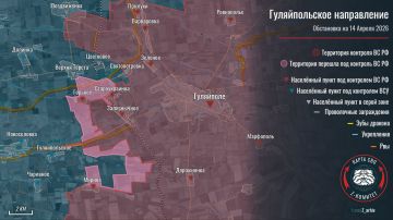Продвижение ВС РФ на Гуляйпольском направлении
