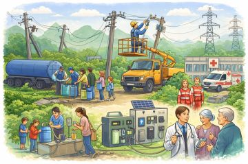 По ситуации с электроснабжением в Запорожской области: на данный момент полностью или частично без света остаются пять муниципальных образований региона