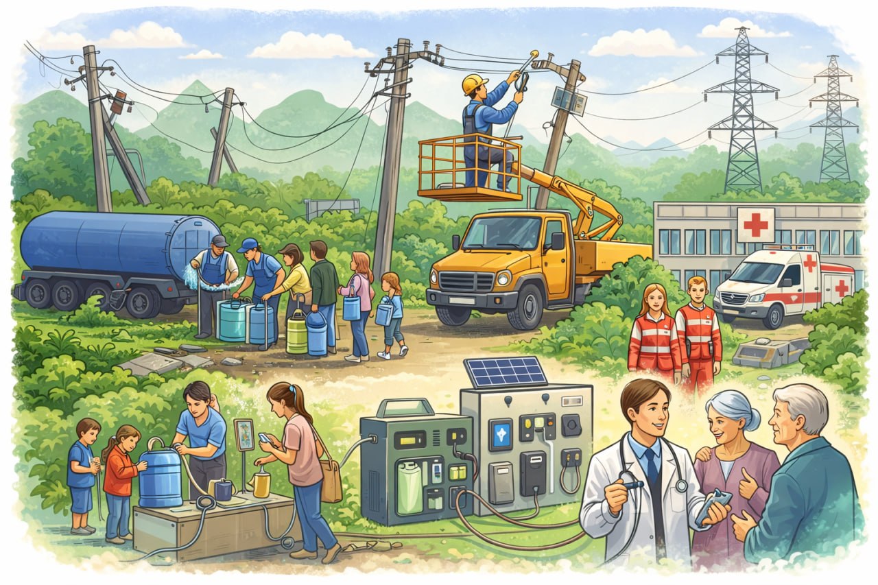 По ситуации с электроснабжением в Запорожской области: на данный момент полностью или частично без света остаются пять муниципальных образований региона