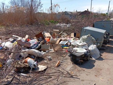 Улица Чернышевского в Бердянске – лидер по стихийным свалкам