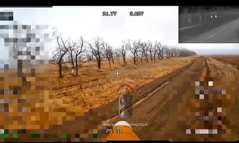 Поражение живой силы противника где-то на просторах СВО