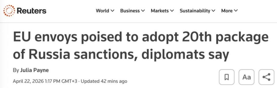 ����� �� �������� ������ ������� �� 90 ���� ���� � 20-� ����� ������� ������ ������, � Reuters