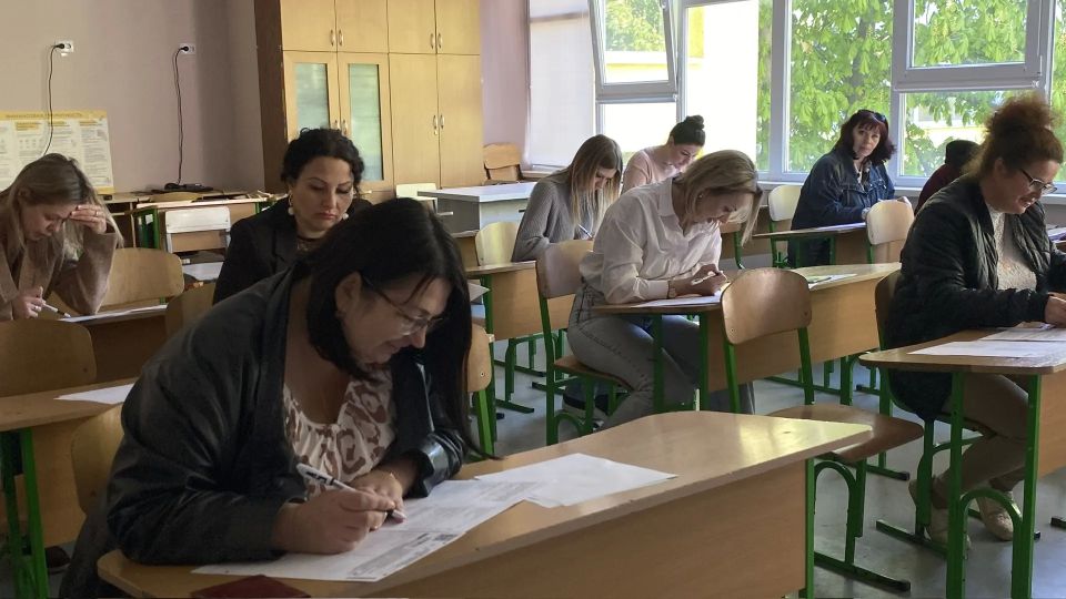 В школе №1 города Мелитополь прошла всероссийская акция «Сдаем вместе В школе №1 города Мелитополь прошла всероссийская акция «Сдаем вместе