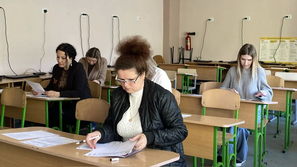 В школе №1 города Мелитополь прошла всероссийская акция «Сдаем вместе В школе №1 города Мелитополь прошла всероссийская акция «Сдаем вместе