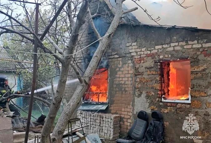 Пожар унес жизни двух человек в Токмаке Пожар унес жизни двух человек в Токмаке