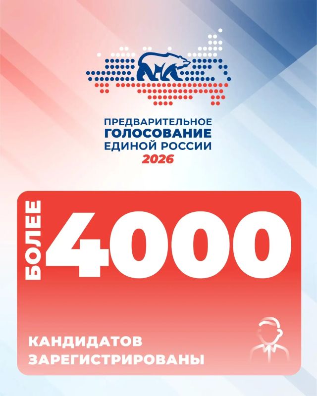 Единая Россия продлевает регистрацию кандидатов на предварительное голосование Единая Россия продлевает регистрацию кандидатов на предварительное голосование