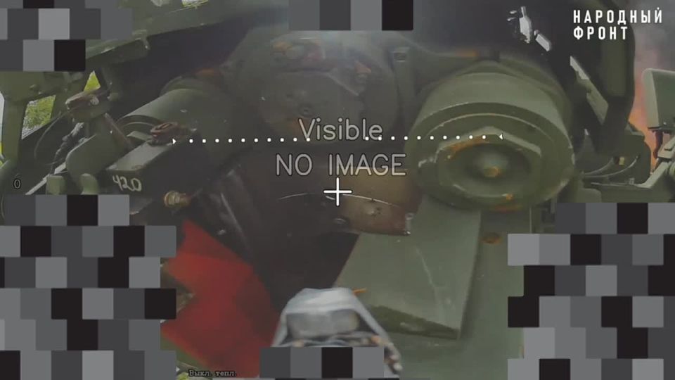 Операторы FPV-дронов из ЦСН «БАРС-Сармат» сожгли украинскую 155-мм колёсную САУ 2С22 «Богдана» (на шасси Tatra T815-7) на Запорожском направлении