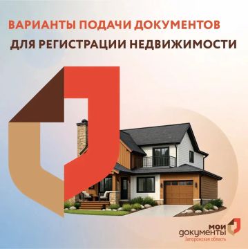 Варианты подачи документов для регистрации недвижимости