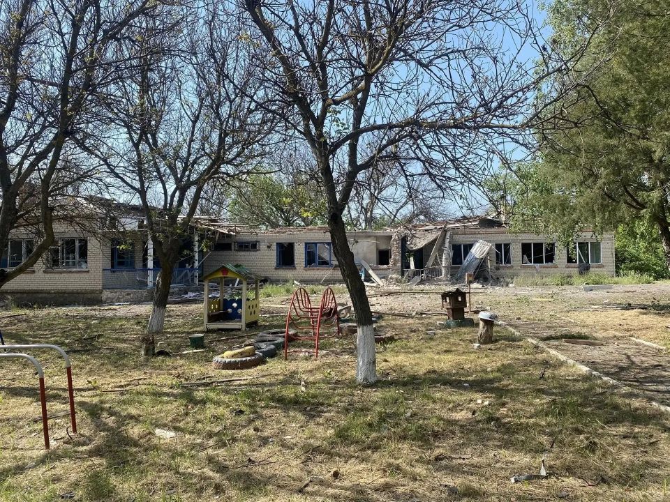 Последствия ударов ВСУ по Новоукраинке Куйбышевского МО Последствия ударов ВСУ по Новоукраинке Куйбышевского МО