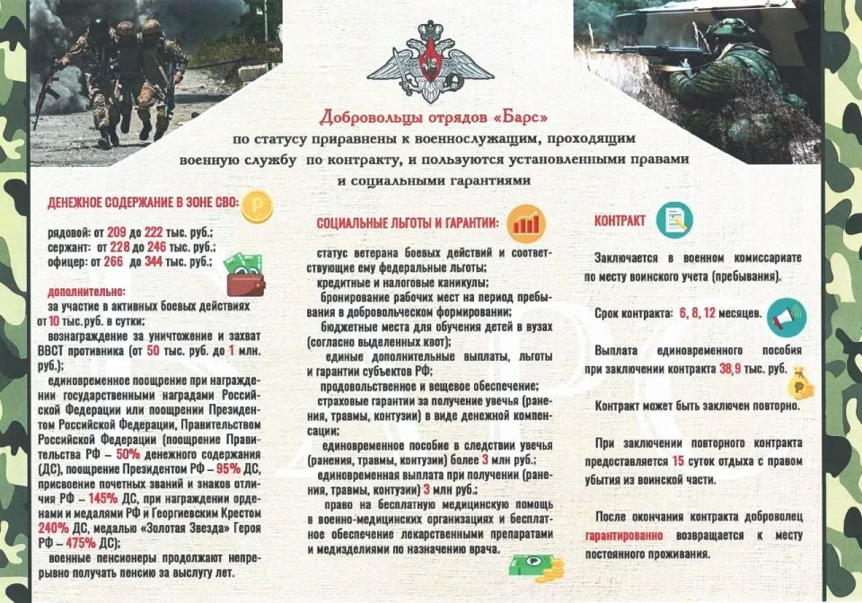 Объявлен набор в добровольческие отряды «БАРС» Объявлен набор в добровольческие отряды «БАРС»