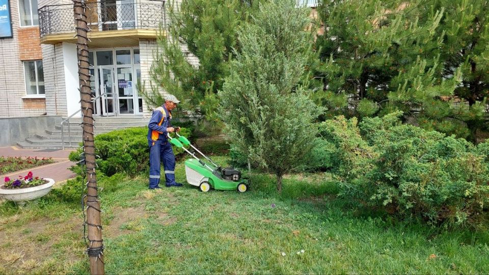 Коммунальные службы продолжают работы по облагораживанию общественных территорий Коммунальные службы продолжают работы по облагораживанию общественных территорий