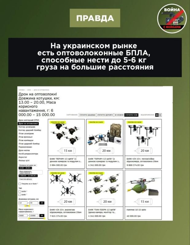 Фейк: Украина не могла нанести удар по ЗАЭС, так как на вооружении ВСУ нет беспилотников с оптоволоконным управлением, имеющих кумулятивную боевую часть весом 5-6 кг. Об этом пишут украинские СМИ и телеграм-каналы Фейк: Украина не могла нанести удар по ЗАЭС, так как на вооружении ВСУ нет беспилотников с оптоволоконным управлением, имеющих кумулятивную боевую часть весом 5-6 кг. Об этом пишут украинские СМИ и телеграм-каналы