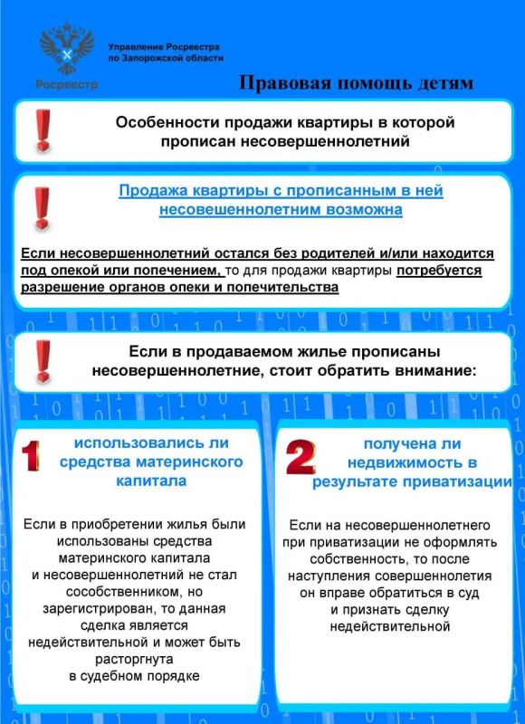 Росреестр Запорожской области напомнил о защите прав детей в сфере недвижимости Росреестр Запорожской области напомнил о защите прав детей в сфере недвижимости