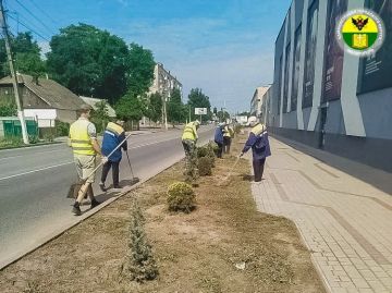 Коммунальные службы города продолжают выполнять задачи по благоустройству