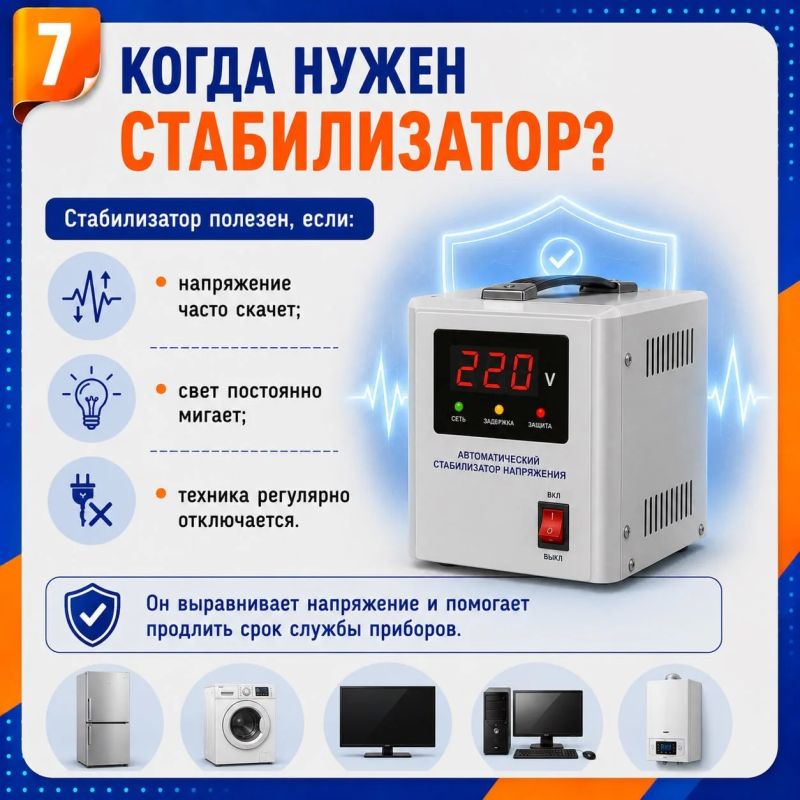 Как защитить технику от скачков напряжения после отключений света Как защитить технику от скачков напряжения после отключений света