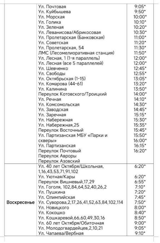 ГУП "ЭКОЛОГИЯРЕСУРС" ПРЕДСТАВЛЯЕТ ВНИМАНИЮ ЖИТЕЛЕЙ ПРИМОРСКА И НАСЕЛЕННЫХ ПУНКТОВ ОКРУГА ГРАФИК ВЫВОЗА ТВЕРДЫХ КОММУНАЛЬНЫХ ОТХОДОВ ГУП "ЭКОЛОГИЯРЕСУРС" ПРЕДСТАВЛЯЕТ ВНИМАНИЮ ЖИТЕЛЕЙ ПРИМОРСКА И НАСЕЛЕННЫХ ПУНКТОВ ОКРУГА ГРАФИК ВЫВОЗА ТВЕРДЫХ КОММУНАЛЬНЫХ ОТХОДОВ