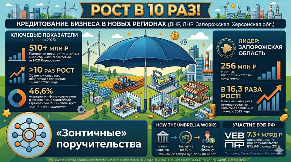 Как «зонтичные» поручительства помогают бизнесу новых регионов