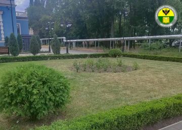 В Мелитополе продолжаются работы по благоустройству общественных пространств