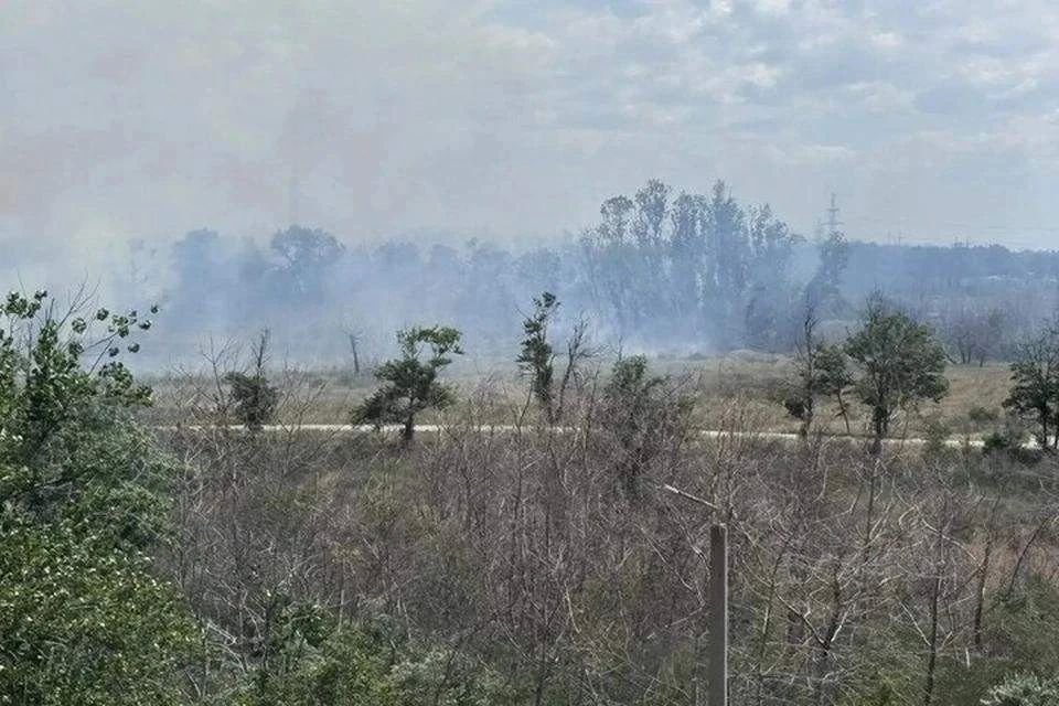 ЗАЭС: В районе Энергодара потушили пожар, устроенный ВСУ