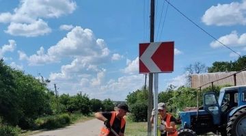 В Запорожской области установили новые дорожные знаки