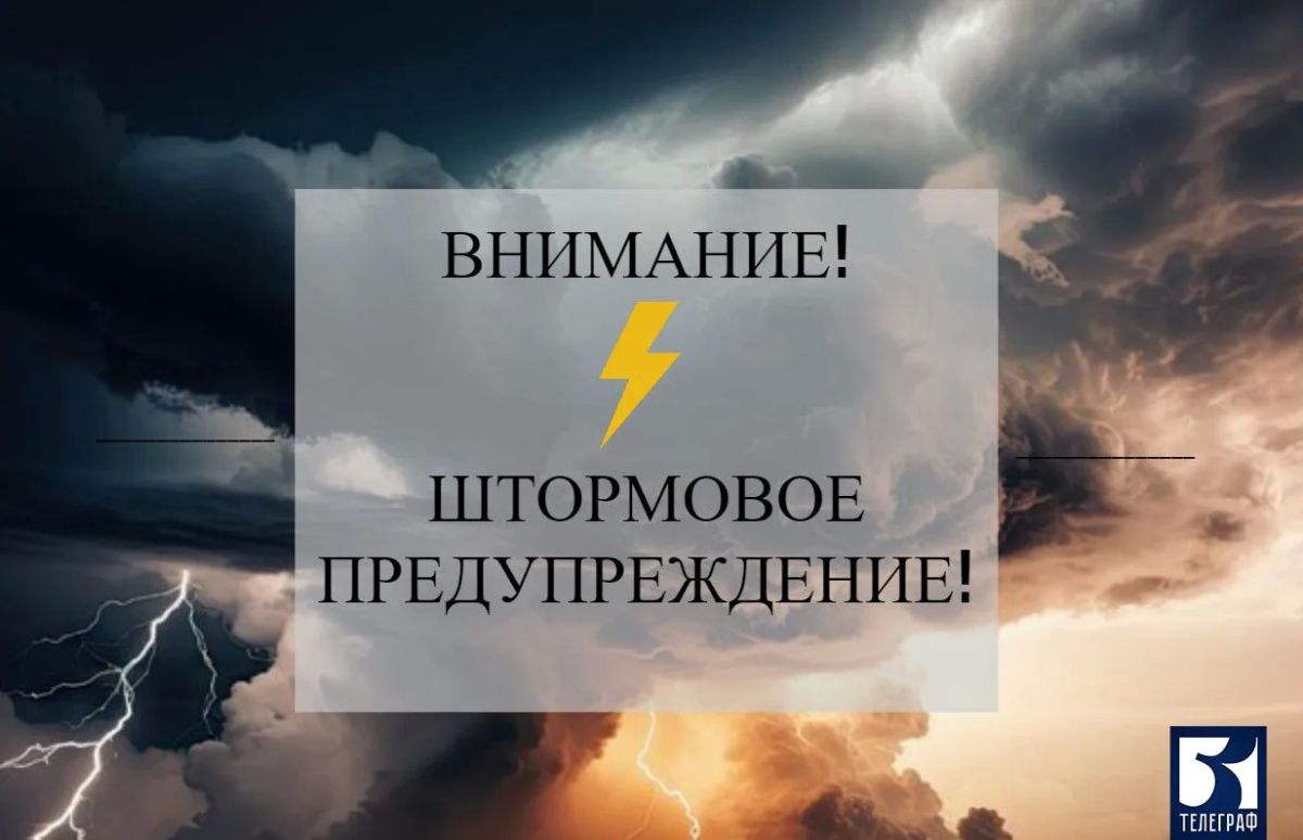 Ливень с грозой, градом и штормовым ветром ожидаются местами в Запорожской области