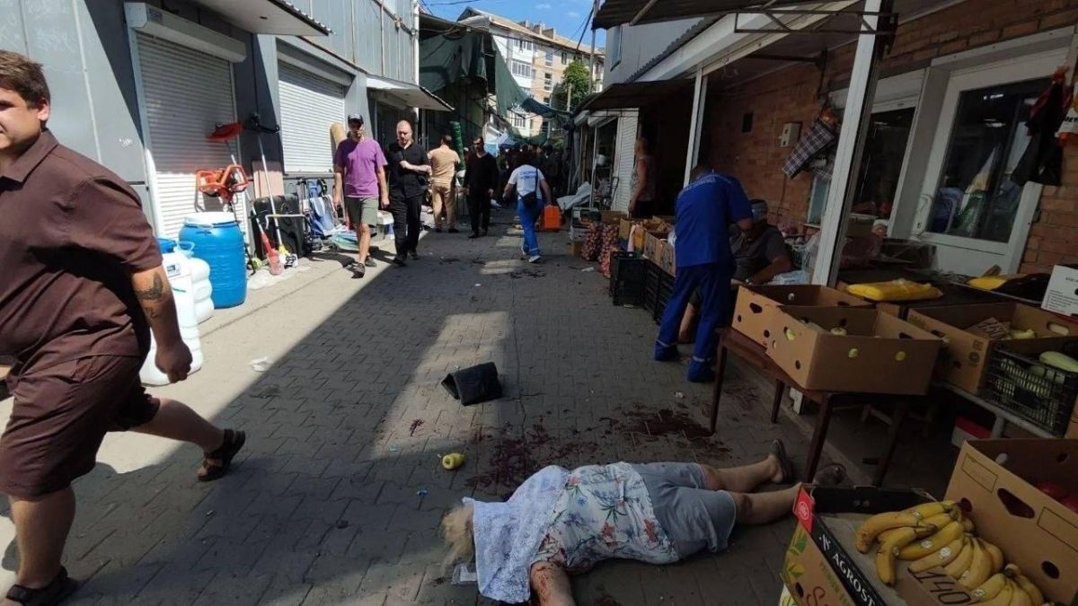 Максим Григорьев: ВСУ совершили теракт на городском продуктовом рынке в Токмаке: погибли 5 мирных жителей, ещё 18 получили ранения Максим Григорьев: ВСУ совершили теракт на городском продуктовом рынке в Токмаке: погибли 5 мирных жителей, ещё 18 получили ранения
