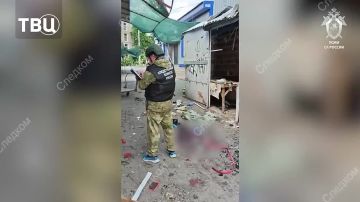 СК показал кадры последствий атаки ВСУ на рынок в Токмаке
