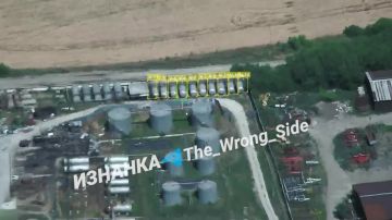 Удар по НПЗ с помощью БпЛА "Герань" в районе н.п. Высокогорное Запорожской области