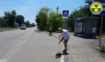 В городском округе Мелитополь продолжается благоустройство территорий