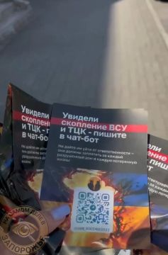 "ВСУ и ТЦК враги". Местные каналы сообщают, что вчера во всех частях оккупированного Запорожья разбросали такие листовки с дронов