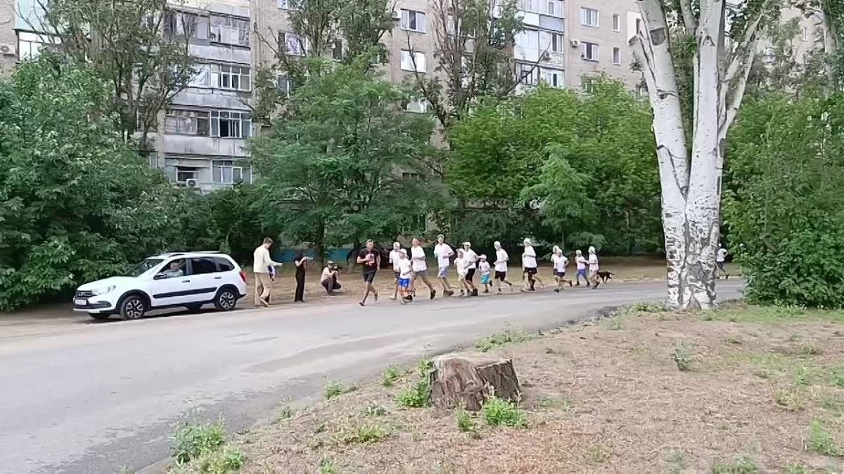 Воспитанники Мелитопольского центра реабилитации приняли участие в забеге, посвященном Дню воинской славы России