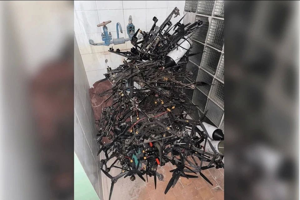 Мэр Энергодара показал целую гору сбитых за ночь "птичек" ВСУ