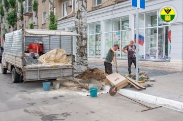 Администрация городского округа Мелитополь продолжает работу по благоустройству общественных территорий