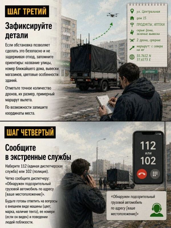 АЛГОРИТМ ДЕЙСТВИЙ ПРИ ОБНАРУЖЕНИИ "ПОДОЗРИТЕЛЬНОГО" ГРУЗОВИКА АЛГОРИТМ ДЕЙСТВИЙ ПРИ ОБНАРУЖЕНИИ "ПОДОЗРИТЕЛЬНОГО" ГРУЗОВИКА