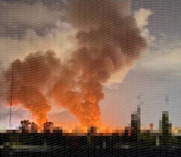 Что-то горит в Киеве. Наверное очередной майдан покрышки палит