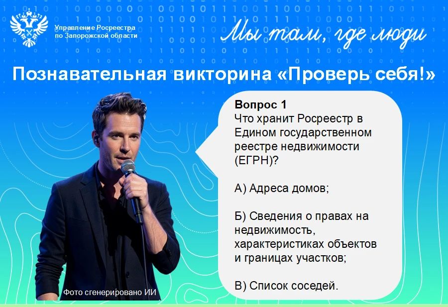 Уважаемые подписчики!. Управление Росреестра по Запорожской области приглашает вас принять участие в викторине Уважаемые подписчики!. Управление Росреестра по Запорожской области приглашает вас принять участие в викторине