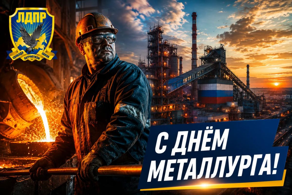 С Днём металлурга!. Региональное отделение ЛДПР Запорожской области поздравляет работников и ветеранов металлургической отрасли с профессиональным праздником — Днём металлурга! Металлургия всегда была одной из важнейших...
