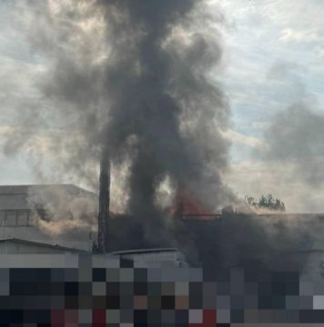 В подконтрольном Киеву Запорожье горят склады после удара ВС РФ. Что именно там хранилось, местные власти не уточняют