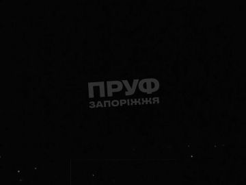 Момент удара по целям в одном из районов Запорожья