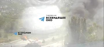 Прилет по АЗС. Мощно жахнуло
