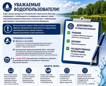 Уважаемые водопользователи городского округа Мелитополь!
