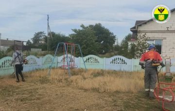 В городском округе Мелитополь продолжается благоустройство территорий