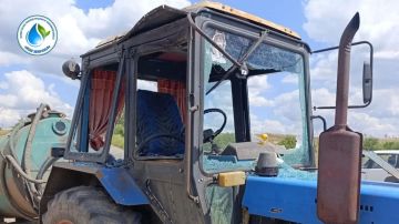В Конских Раздорах атакован трактор