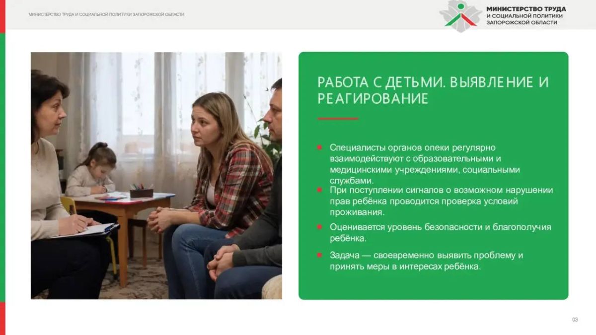 Роль органов опеки и попечительства Роль органов опеки и попечительства