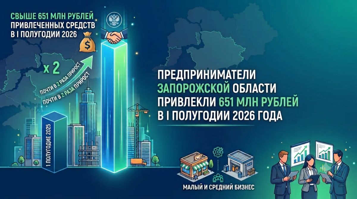 Бизнес новых регионов в 2,2 раза увеличил объем привлеченных средств с господдержкой в 1 полугодии 2026 года