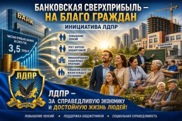 Банковская сверхприбыль на страже благосостояния: ЛДПР предлагает решение для роста пенсий и зарплат