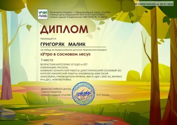 Участники кружка «Фантазёр» заняли первые места во Всероссийском конкурсе!